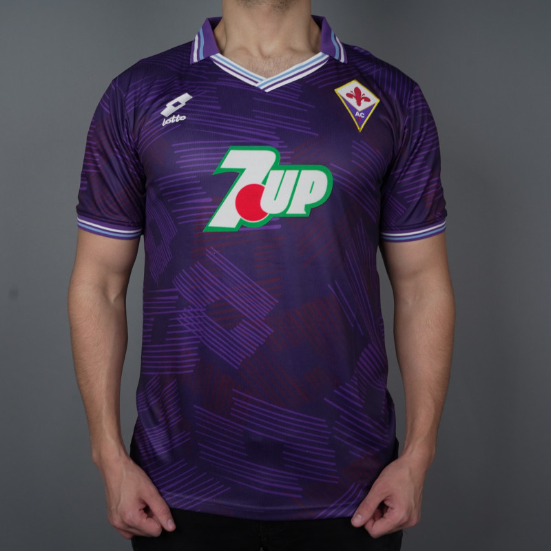 ウェア 1992 1993 Fiorentina HOME 1992-93 Fiorentina Player Issue Home L/S Shirt (M)