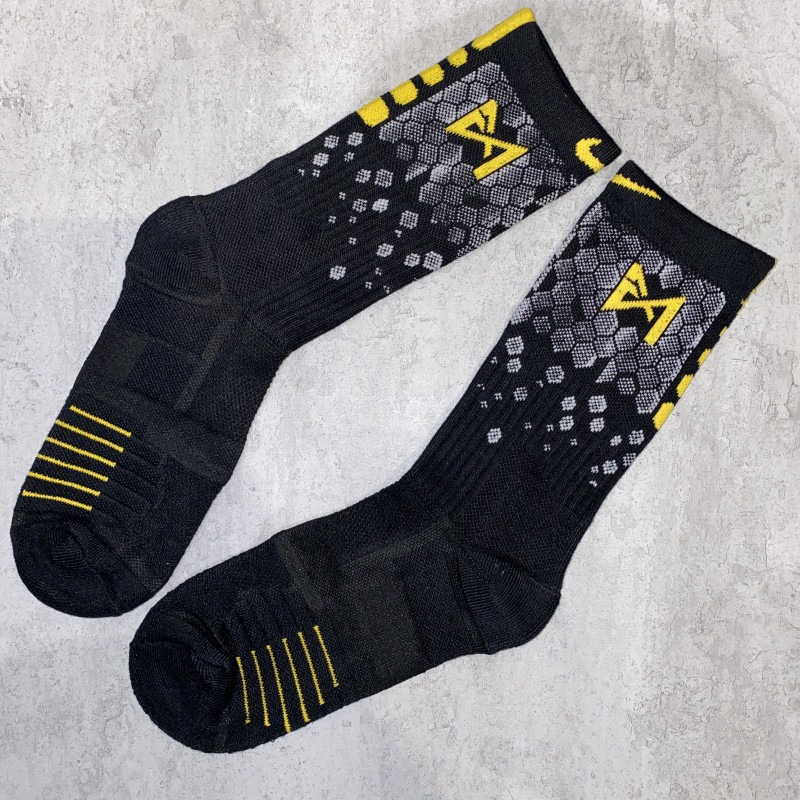 NBA Nike Elite PG Quick Black and Gold Socks - Matador Design