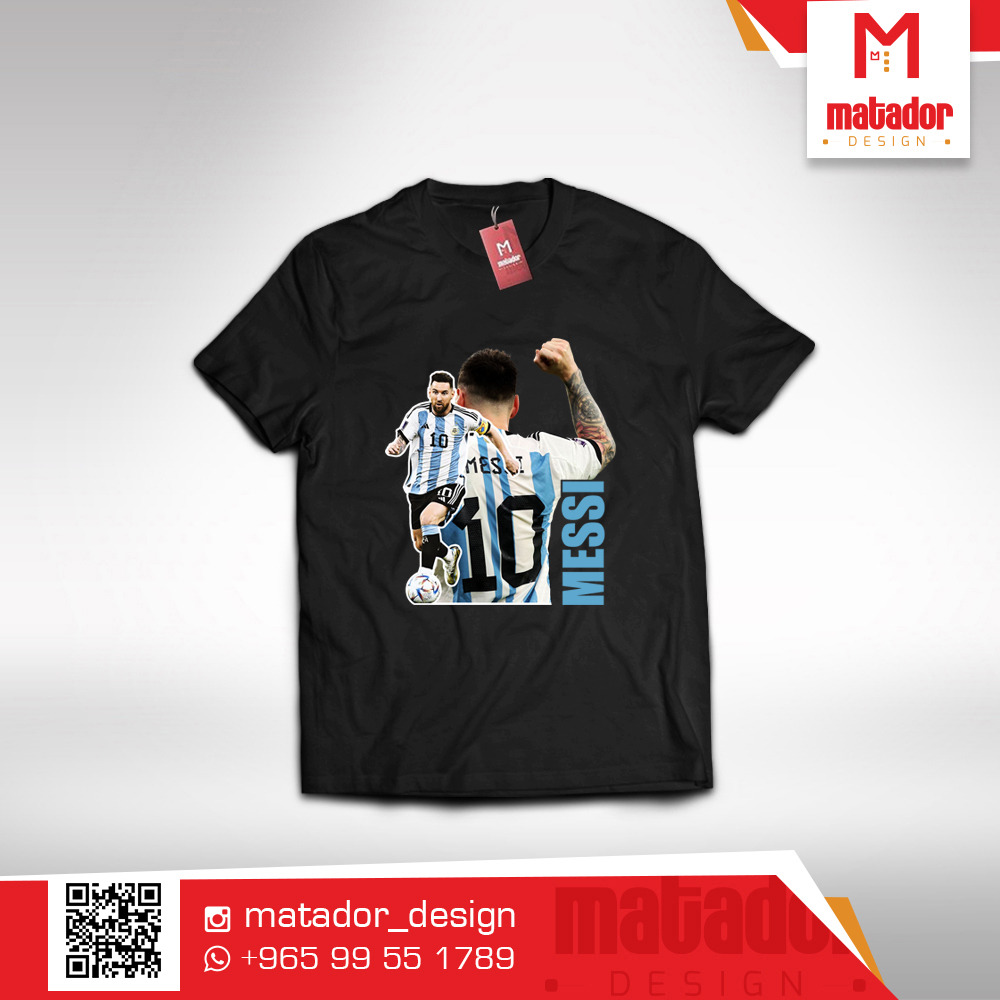 Argentina world cup Messi celebration T-shirt Matador Design