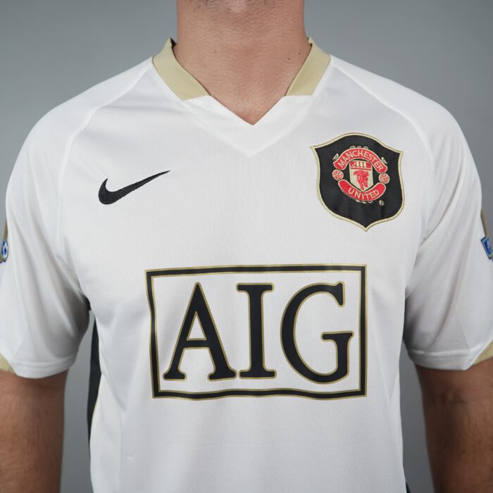 Manchester united away white jersey 2006/2007 Matador Design