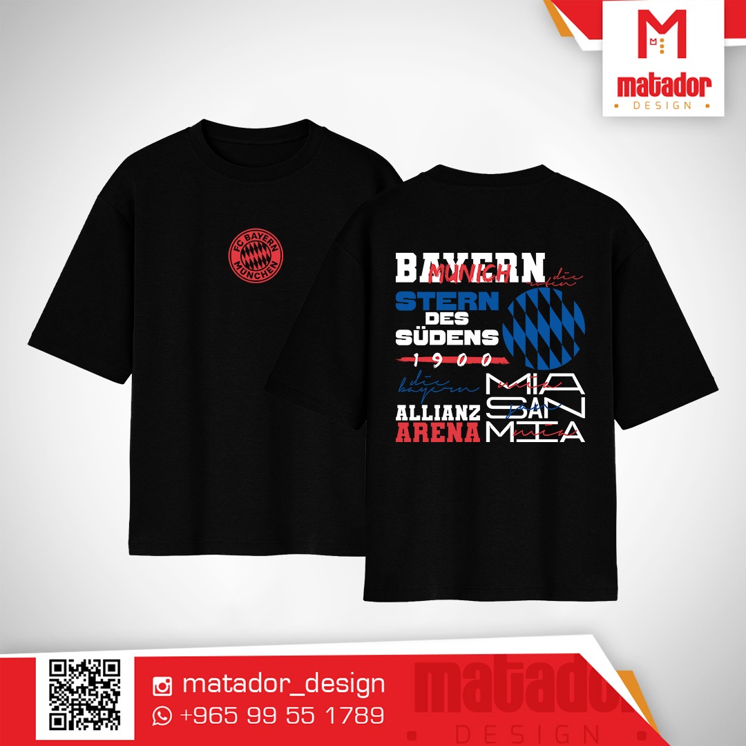 Bayern Munich STERN DES SUDENS 1900 logo oversize t-shirt Matador Design